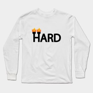 Hard typographic artwork Long Sleeve T-Shirt